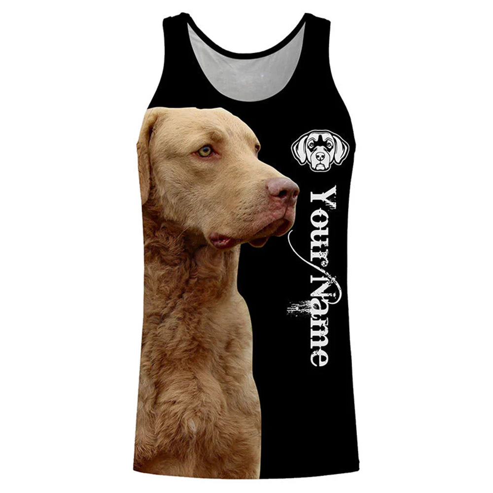 Outdoor Hunting Dog Names - Personalized Dog Lover Tank Top 3D