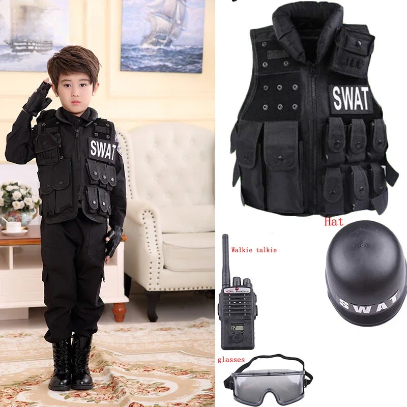 Hunting Outdoor Boys - 2025 Halloween Children Hunting Military Tactical