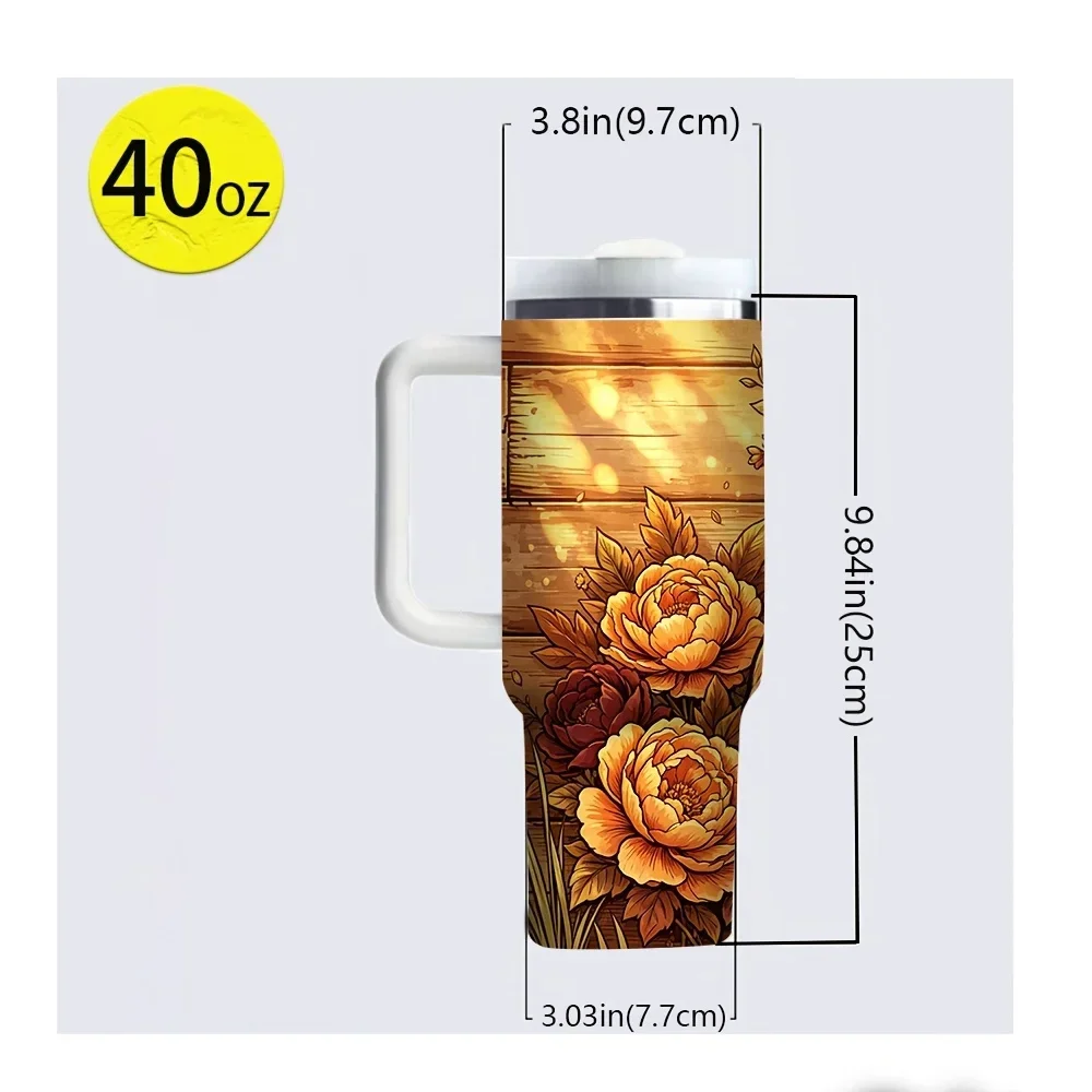40Oz Tumbler with Handle, Beau - Hunting Outdoor Background recension och pris