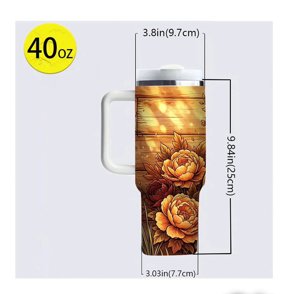 40Oz Tumbler with Handle, Beau - Hunting Outdoor Background recension och pris