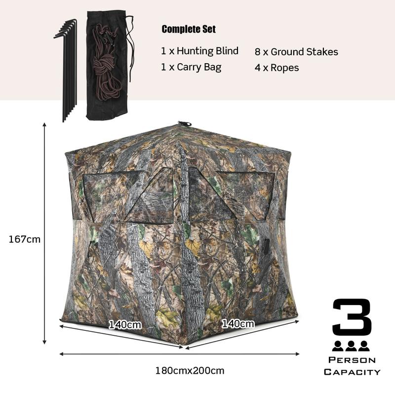 Portable Hunting Blind with Gr - Hunting & Outdoor Supplies Carterton recension och pris