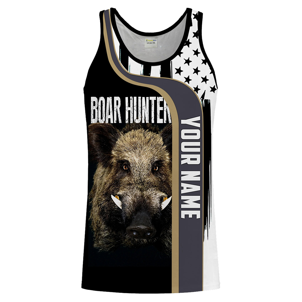 Custom Name Boar Hunter Tank T - Outdoor Hunting Dog Names recension och pris