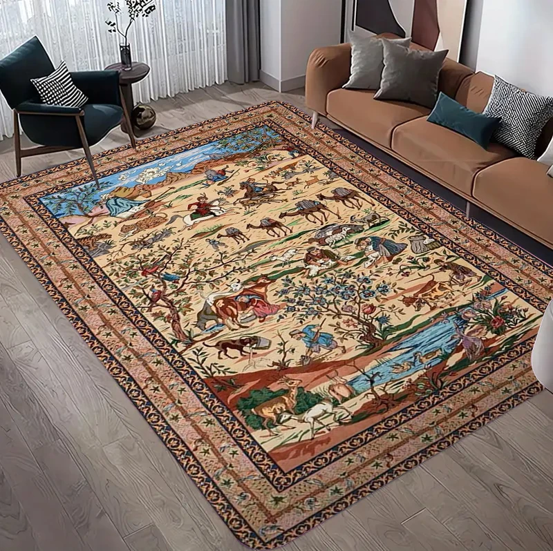 Vintage Persian Hunting Floral - Hunting Outdoor Rug recension och pris