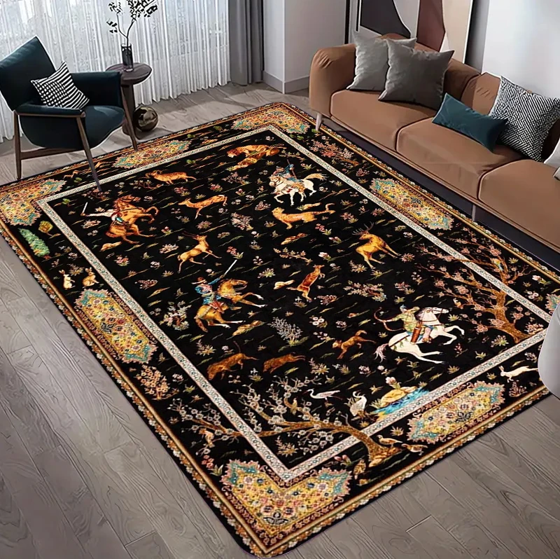 Vintage Persian Hunting Floral - Hunting Outdoor Rug recension och pris