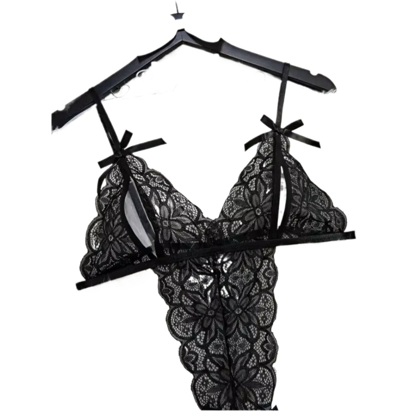 Women's Sexy Lace Hollow Bra S - Bow Stringer Tool recension och pris