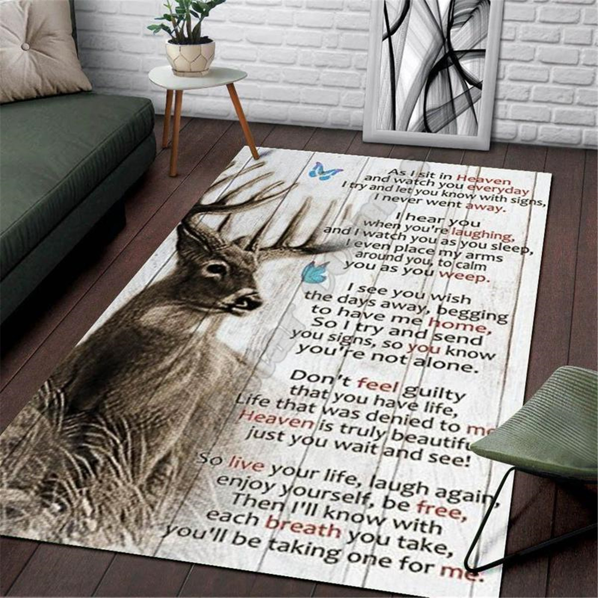 Deer Hunting Area Rug 3d print - Hunting Outdoor Rug recension och pris
